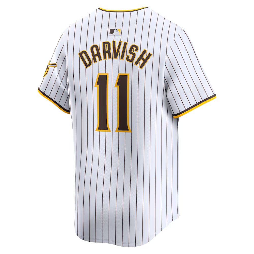 Men's San Diego Padres #11 Yu Darvish Nike White Home Limited Player Jersey
