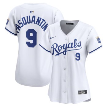 Women's Kansas City Royals #9 Vinnie Pasquantino Nike White Home Limited Jersey Women's Kansas City Royals #9 Vinnie Pasquantino Nike White Home Limited Jersey