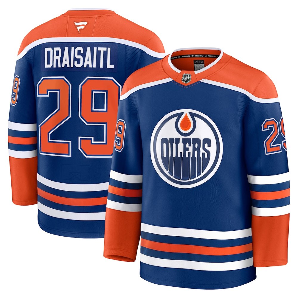 Youth Edmonton Oilers #29 Leon Draisaitl Royal Home Jersey