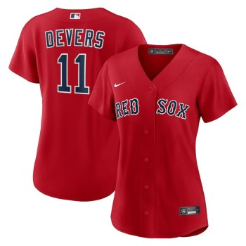 Women's Boston Red Sox #11 Rafael Devers Nike Red Alternate Replica Player Jersey Women's Boston Red Sox #11 Rafael Devers Nike Red Alternate Replica Player Jersey