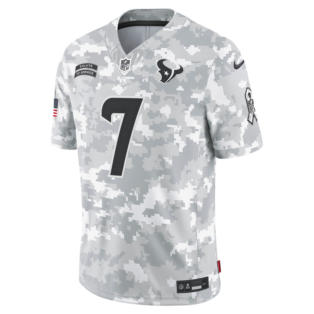 Men's Houston Texans C.J. Stroud Arctic Camo 2024 Salute to Service Limited Jersey Men's Houston Texans C.J. Stroud Arctic Camo 2024 Salute to Service Limited Jersey