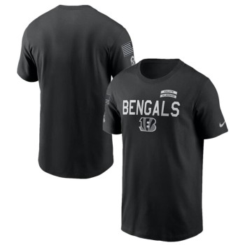Men's Cincinnati Bengals Black 2026 Salute to Service Sideline Dri-FIT T-Shirt Men's Cincinnati Bengals Black 2026 Salute to Service Sideline Dri-FIT T-Shirt