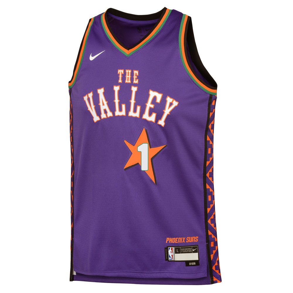 Youth Phoenix Suns Devin Booker Purple 2024/25 Swingman Player Jersey - City Edition Youth Phoenix Suns Devin Booker Purple 2024/25 Swingman Player Jersey - City Edition