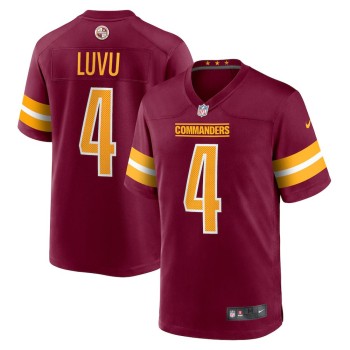 Youth #4 Frankie Luvu Burgundy Washington Commanders Game Jersey Youth #4 Frankie Luvu Burgundy Washington Commanders Game Jersey
