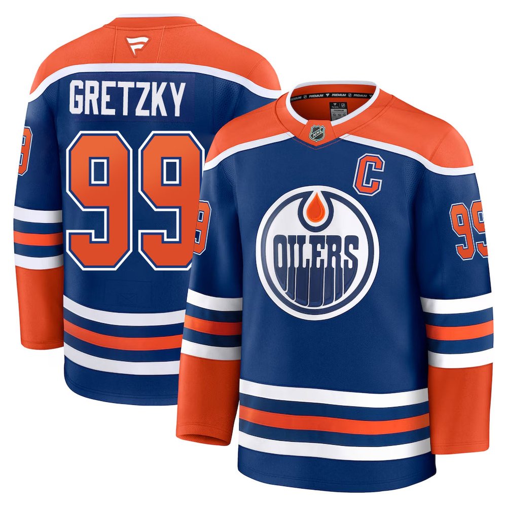 Youth Edmonton Oilers #99 Wayne Gretzky Royal Home Jersey