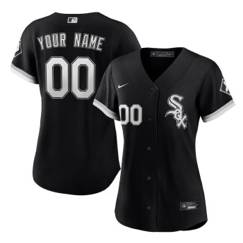 Women's Chicago White Sox Nike Black Alternate Limited Custom Jersey