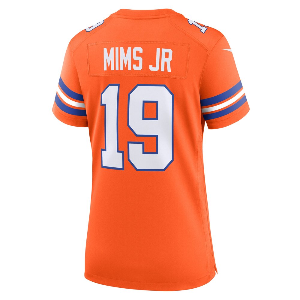 Women's Denver Broncos Marvin Mims Jr Orange Mile High Collection 1977 Throwback Player Game Jersey Women's Denver Broncos Marvin Mims Jr Orange Mile High Collection 1977 Throwback Player Game Jersey