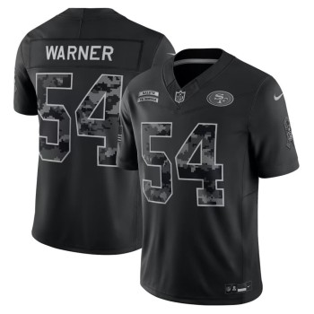 Men's San Francisco 49ers #54 Fred Warner Nike Black 2026 Salute to Service Vapor F.U.S.E. Limited Jersey