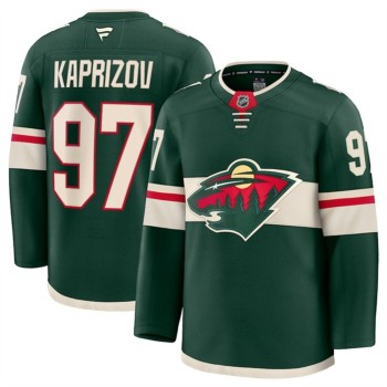 Youth Minnesota Wild #97 Kirill Kaprizov Green 2024-25 Home Stitched Hockey Jersey Youth Minnesota Wild #97 Kirill Kaprizov Green 2024-25 Home Stitched Hockey Jersey