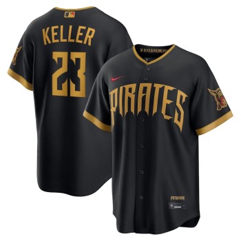 Men's Pittsburgh Pirates #23 Mitch Keller Black 2026 City Connect Stitched Jersey
