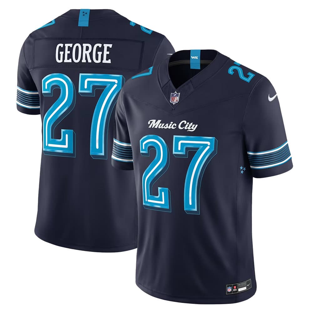 Youth Tennessee Titans #27 Eddie George Navy 2026 Rivalries Collection Vapor F.U.S.E. Limited Jersey