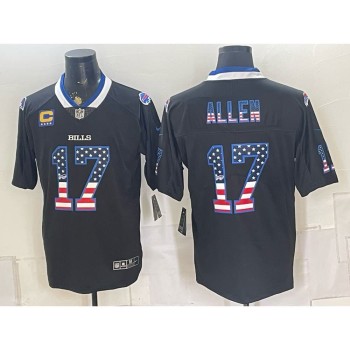 Men's Buffalo Bills #17 Josh Allen Black Vapor Limited Jersey