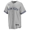Men's New York Yankees #13 Jazz Chisholm Jr. Gray Road Replica Player Jersey