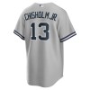 Men's New York Yankees #13 Jazz Chisholm Jr. Gray Road Replica Player Jersey
