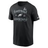 Men's Philadelphia Eagles Black Super Bowl LIX Champions 90's Retro T-Shirt
