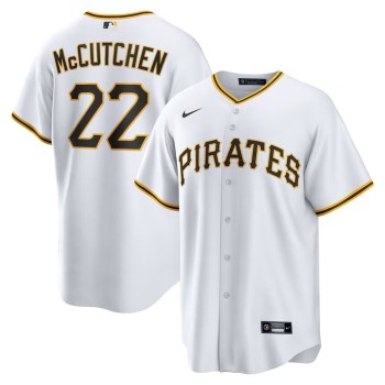 Men's Pittsburgh Pirates #22 Andrew McCutchen White Replica Player Jersey Men's Pittsburgh Pirates #22 Andrew McCutchen White Replica Player Jersey