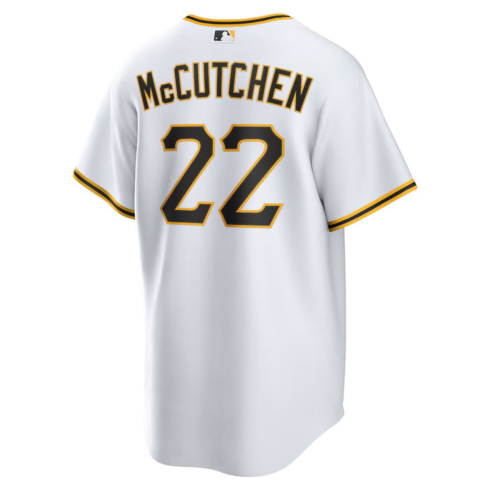 Men's Pittsburgh Pirates #22 Andrew McCutchen White Replica Player Jersey