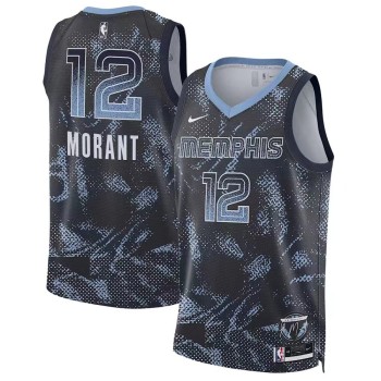 Men's Memphis Grizzlies #12 Ja Morant Black 2025/26 Select Series Jersey Men's Memphis Grizzlies #12 Ja Morant Black 2025/26 Select Series Jersey