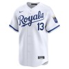 Men's Kansas City Royals #13 Salvador Perez Nike White Home Limited Player Jersey