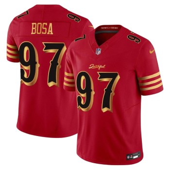 Men's San Francisco 49ers #97 Nick Bosa Red Rivalries Collection F.U.S.E. Vapor Limited Stitched Jersey