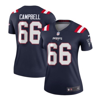 Women's New England Patriots #66 Will Campbell Nike Navy 2025 NFL Draft First Round Pick Game Jersey