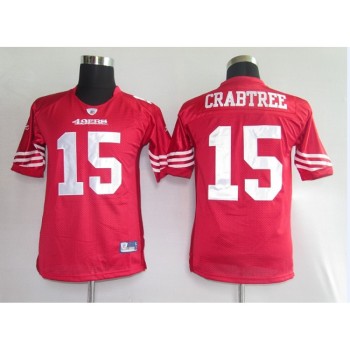 49ers #15 Michael Crabtree Red Stitched Youth NFL Jersey 49ers #15 Michael Crabtree Red Stitched Youth NFL Jersey