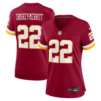 Women's Washington Commanders #22 Jacory Croskey-Merritt Nike Burgundy Game Jersey