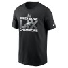 Men's Philadelphia Eagles Black Super Bowl LIX Champions Supplemental T-Shirt