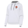 Women's Philadelphia Eagles Antigua White Super Bowl LIX Champions Victory Pullover Hoodie