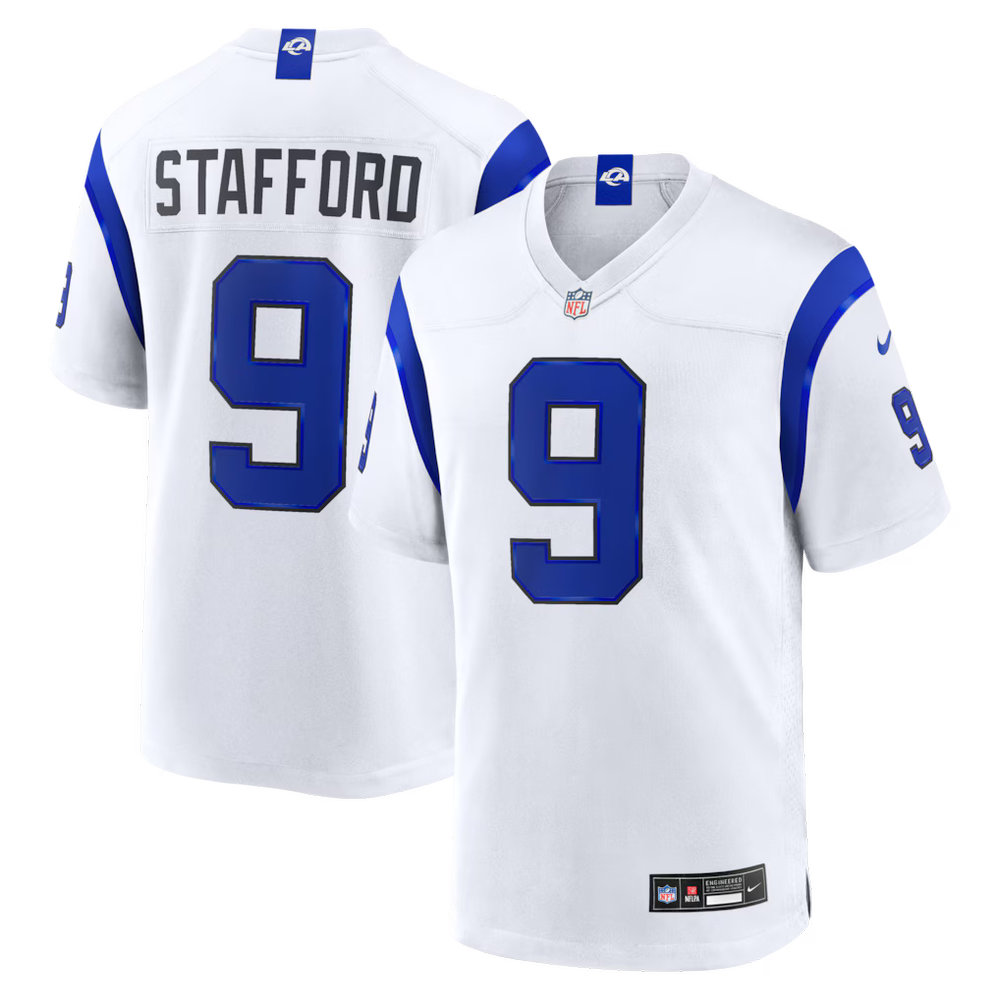 Youth Los Angeles Rams #9 Matthew Stafford Nike Fearsome White Game Jersey