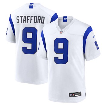 Youth Los Angeles Rams #9 Matthew Stafford Nike Fearsome White Game Jersey