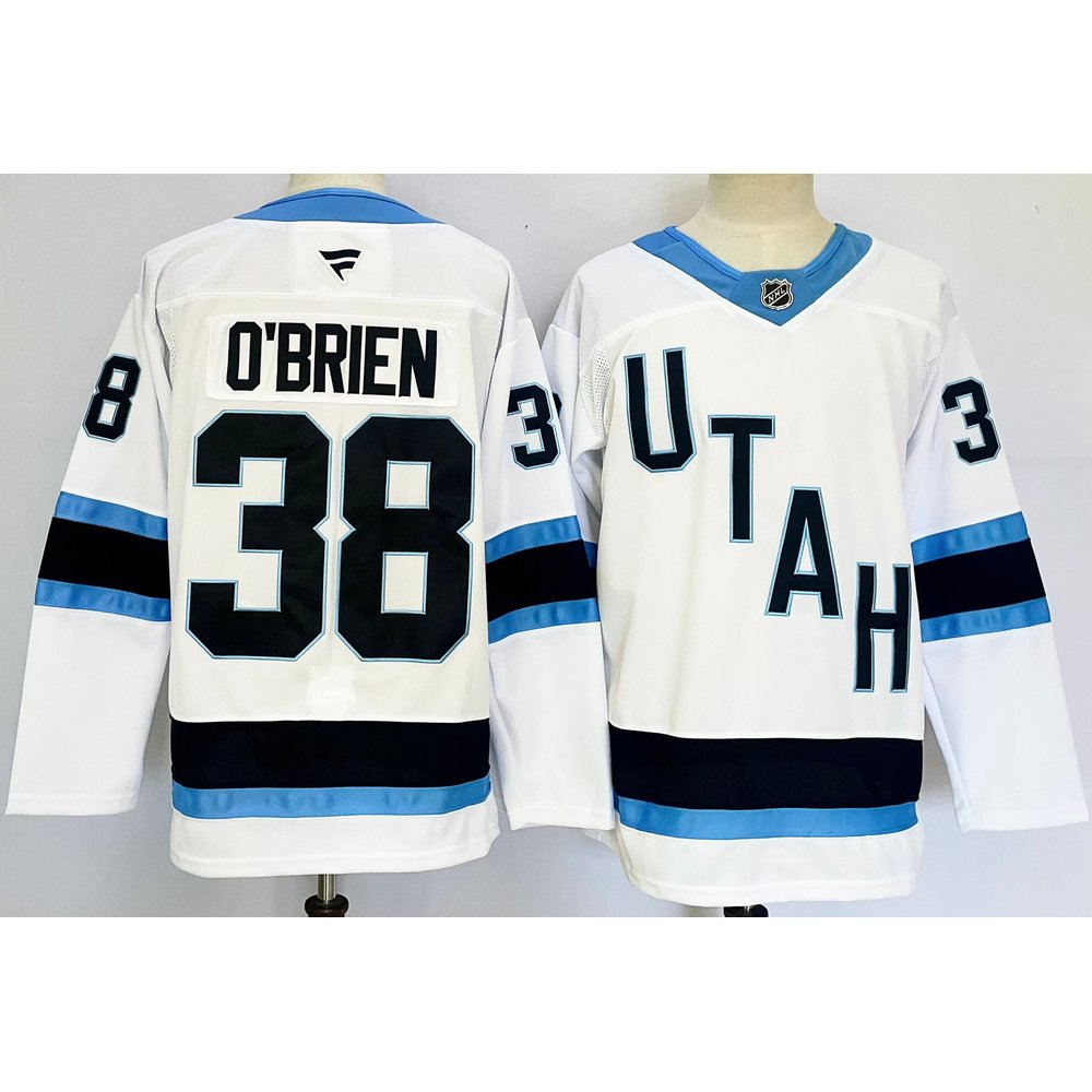 Youth Utah Mammoth #38 Liam O'Brien White 2024-25 Stitched Jersey Youth Utah Mammoth #38 Liam O'Brien White 2024-25 Stitched Jersey