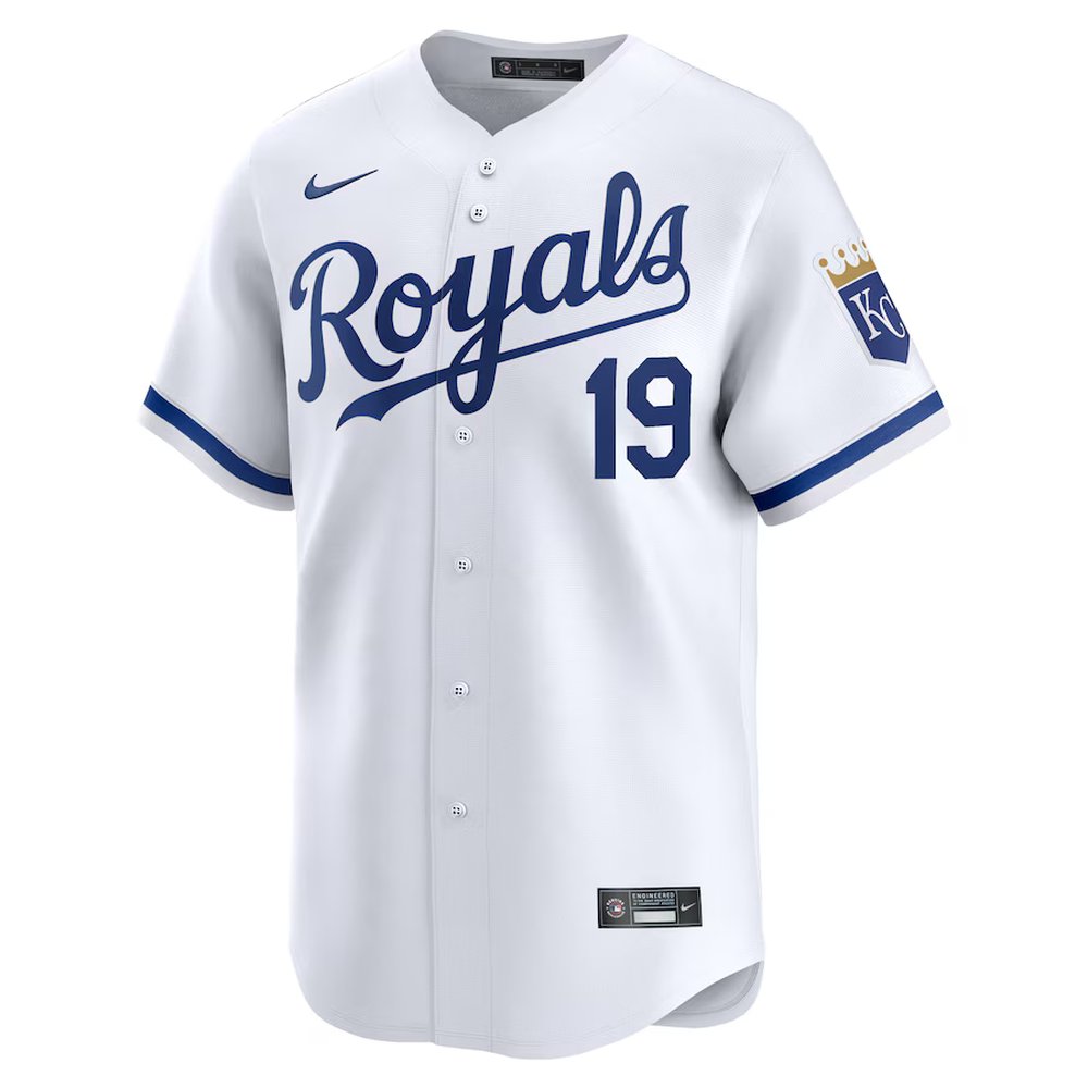 Men's Kansas City Royals #19 Michael Massey Nike White Home Limited Player Jersey