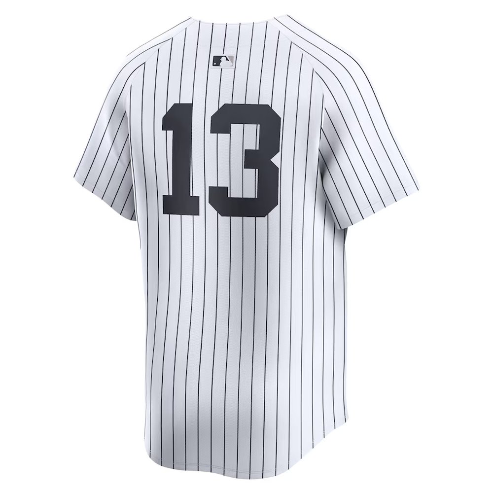 Youth New York Yankees #13 Jazz Chisholm Jr. White Home Limited Player Jersey Youth New York Yankees #13 Jazz Chisholm Jr. White Home Limited Player Jersey