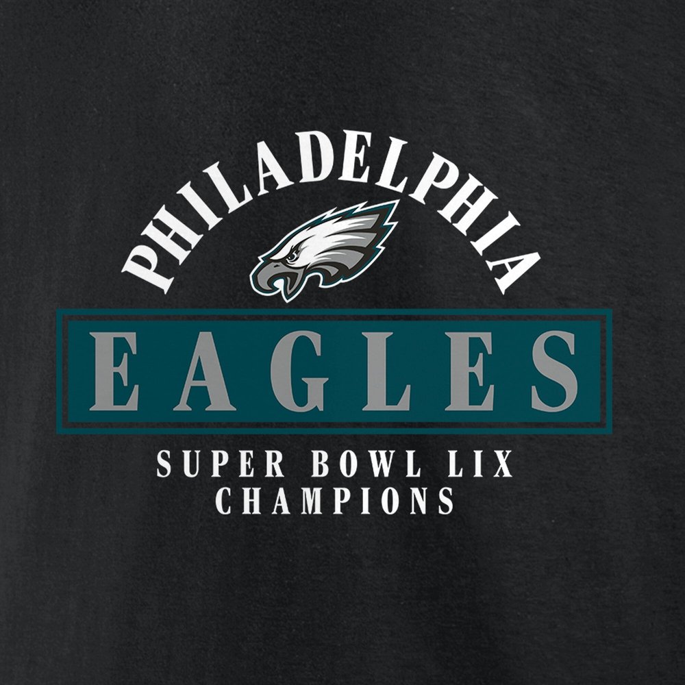 Men's Philadelphia Eagles Black Super Bowl LIX Champions Pullover Hoodie