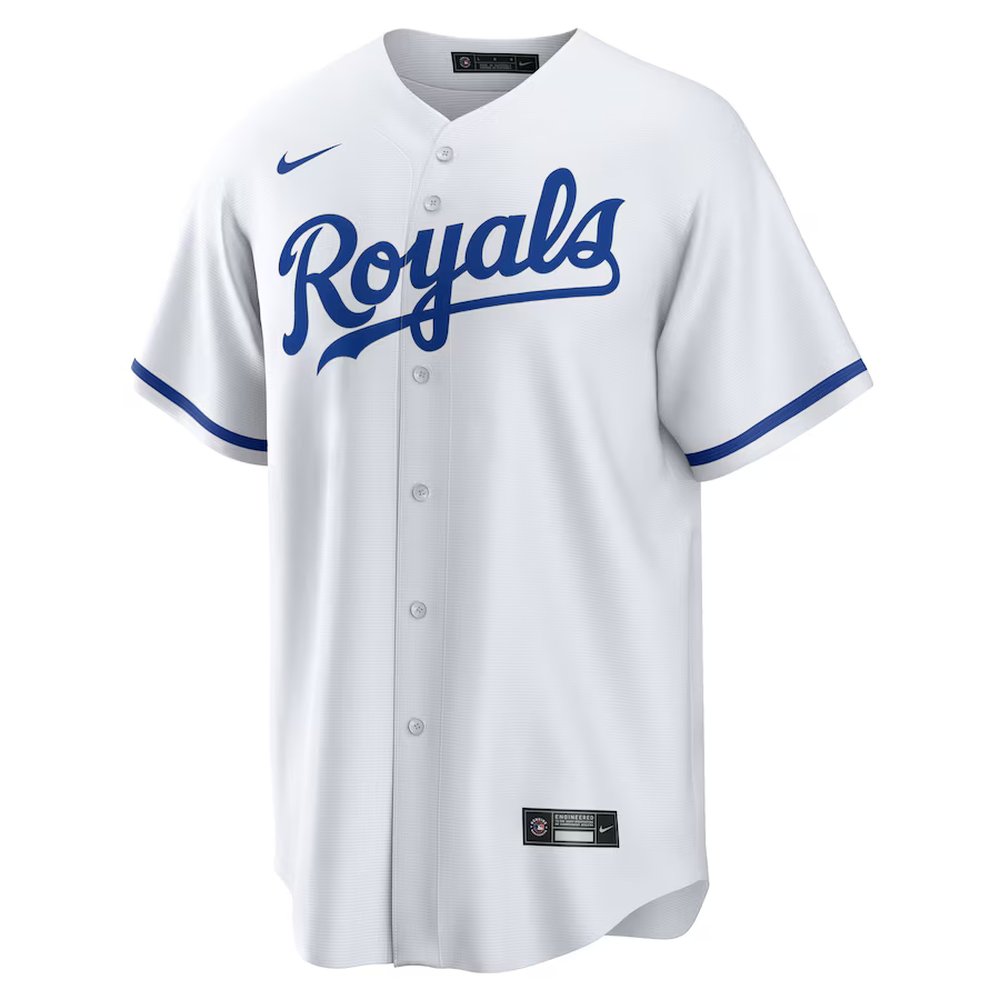 Men's Kansas City Royals #9 Vinnie Pasquantino Nike White Home Replica Jersey