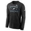 Men's Philadelphia Eagles Black Super Bowl LIX Champions 90's Retro Long Sleeve T-Shirt