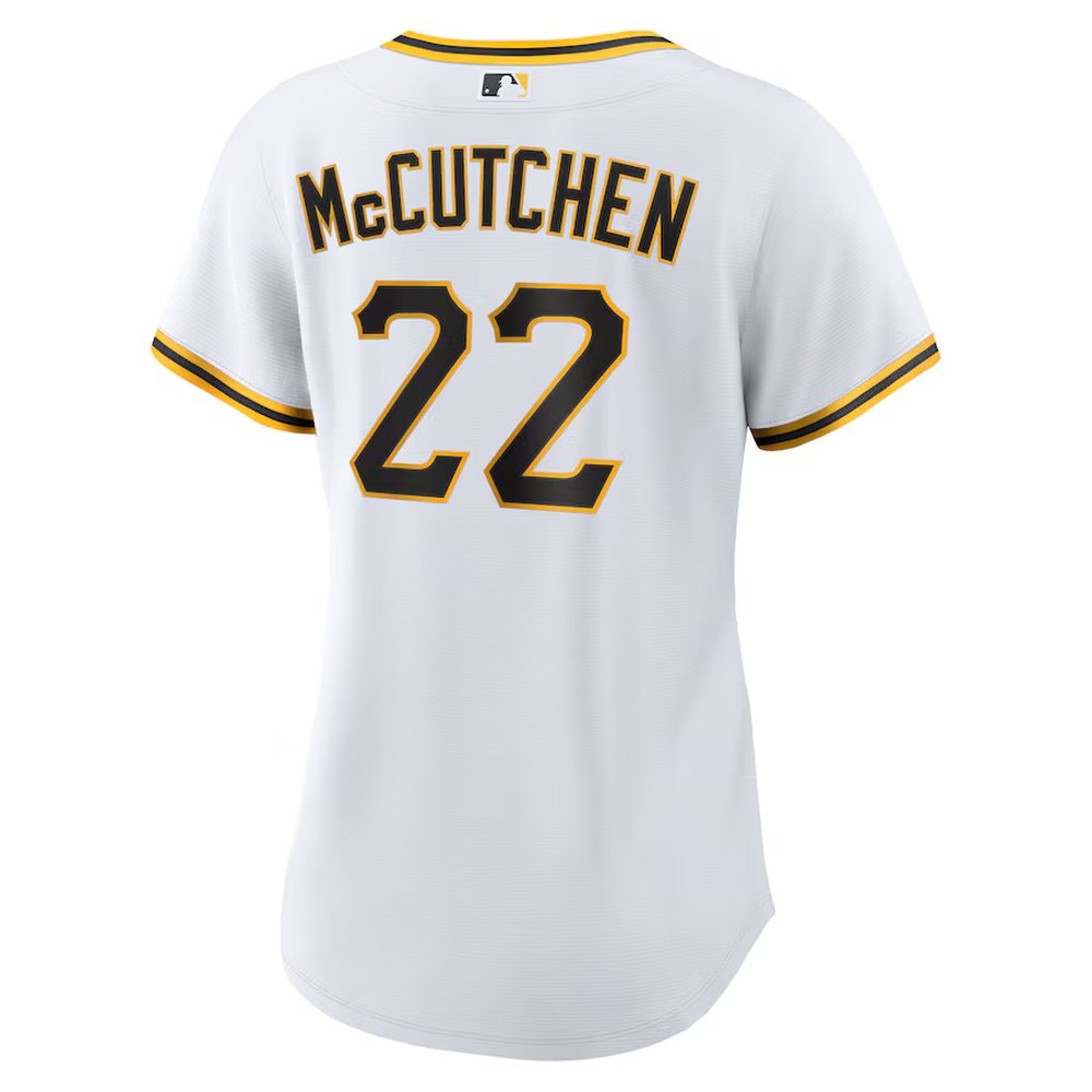 Women's Pittsburgh Pirates #22 Andrew McCutchen White Home Replica Player Jersey