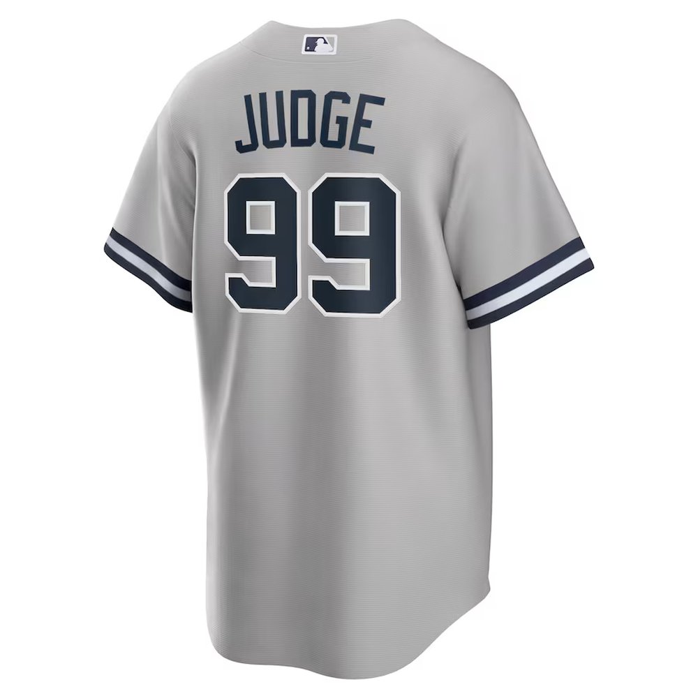Men's New York Yankees #99 Aaron Judge Gray Big & Tall Road Replica Player Jersey