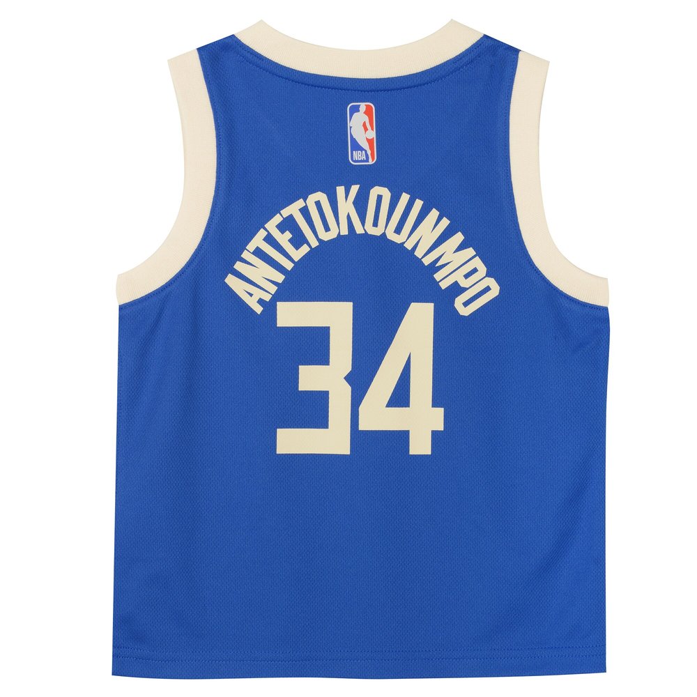 Toddler Milwaukee Bucks Giannis Antetokounmpo Royal 2024/25 Swingman Player Jersey - City Edition
