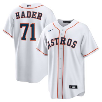 Men's Houston Astros #71 Josh Hader Nike White Home Replica Player Jersey Men's Houston Astros #71 Josh Hader Nike White Home Replica Player Jersey