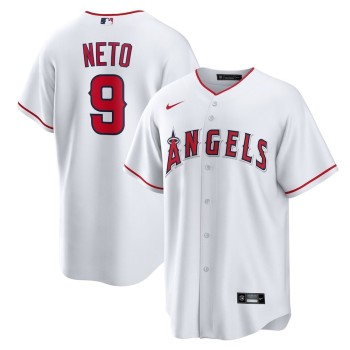 Men's Los Angeles Angels #9 Zach Neto Nike White Home Replica Jersey Men's Los Angeles Angels #9 Zach Neto Nike White Home Replica Jersey