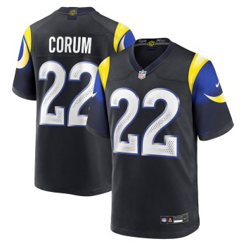 Youth's Los Angeles Rams #22 Blake Corum Black Rivalries Collection Game Jersey Youth's Los Angeles Rams #22 Blake Corum Black Rivalries Collection Game Jersey