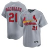 Men's St. Louis Cardinals #21 Lars Nootbaar Gray Home Limited Jersey
