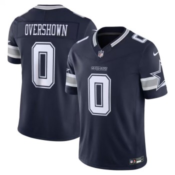 Men's Dallas Cowboys #0 DeMarvion Overshown Navy Vapor F.U.S.E. Limited Stitched Football Jersey