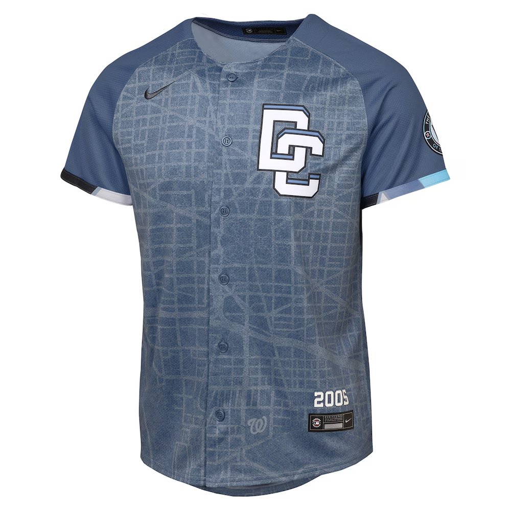 Youth Washington Nationals Nike Blue 2025 City Connect Limited Jersey