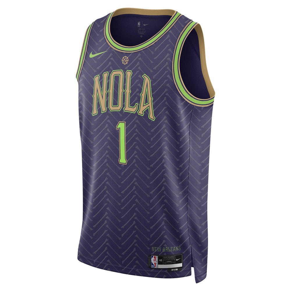 Unisex New Orleans Pelicans Zion Williamson Purple 2024/25 Swingman Player Jersey - City Edition