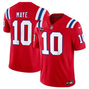 Men's New England Patriots #10 Drake Maye Red 2026 2-Star C Pach Vapor F.U.S.E. Limited Jersey Men's New England Patriots #10 Drake Maye Red 2026 2-Star C Pach Vapor F.U.S.E. Limited Jersey