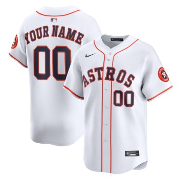 Youth Houston Astros Nike White Home Limited Custom Jersey