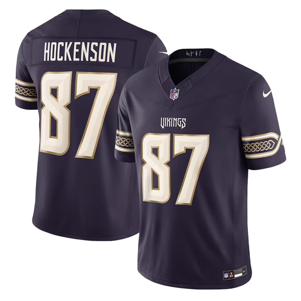 Youth Minnesota Vikings #87 T.J. Hockenson Purple 2026 Rivalries Collection Vapor F.U.S.E. Limited Jersey